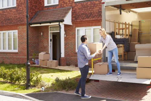 Careful loading of belongings into a removal van in Ruislip