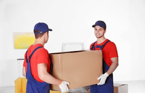 Removal van loaded with household items during a UK move