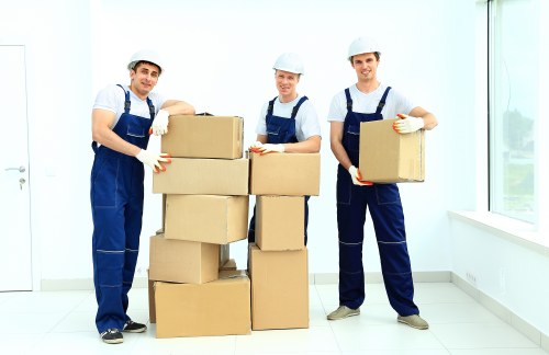 Office furniture dismantling and careful handling during a move