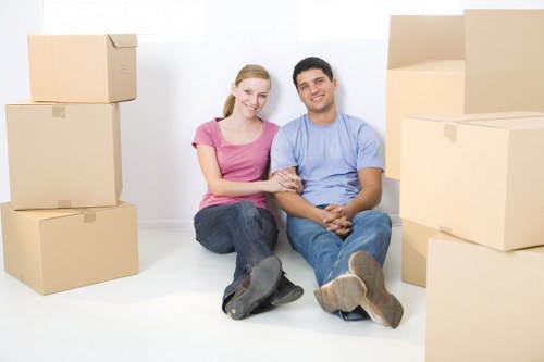 House removal service handling furniture in Ruislip