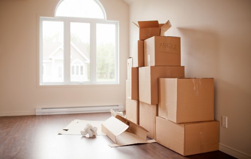 Professional movers handling an apartment move in Ruislip