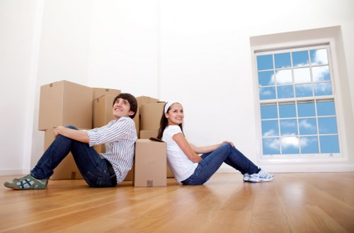 Moving day access and parking considerations in a Ruislip street