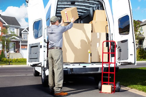 Careful unloading of furniture into a new property in Ruislip