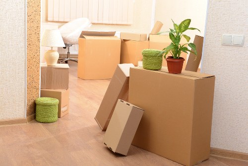Organised moving van loaded with household items in Ruislip